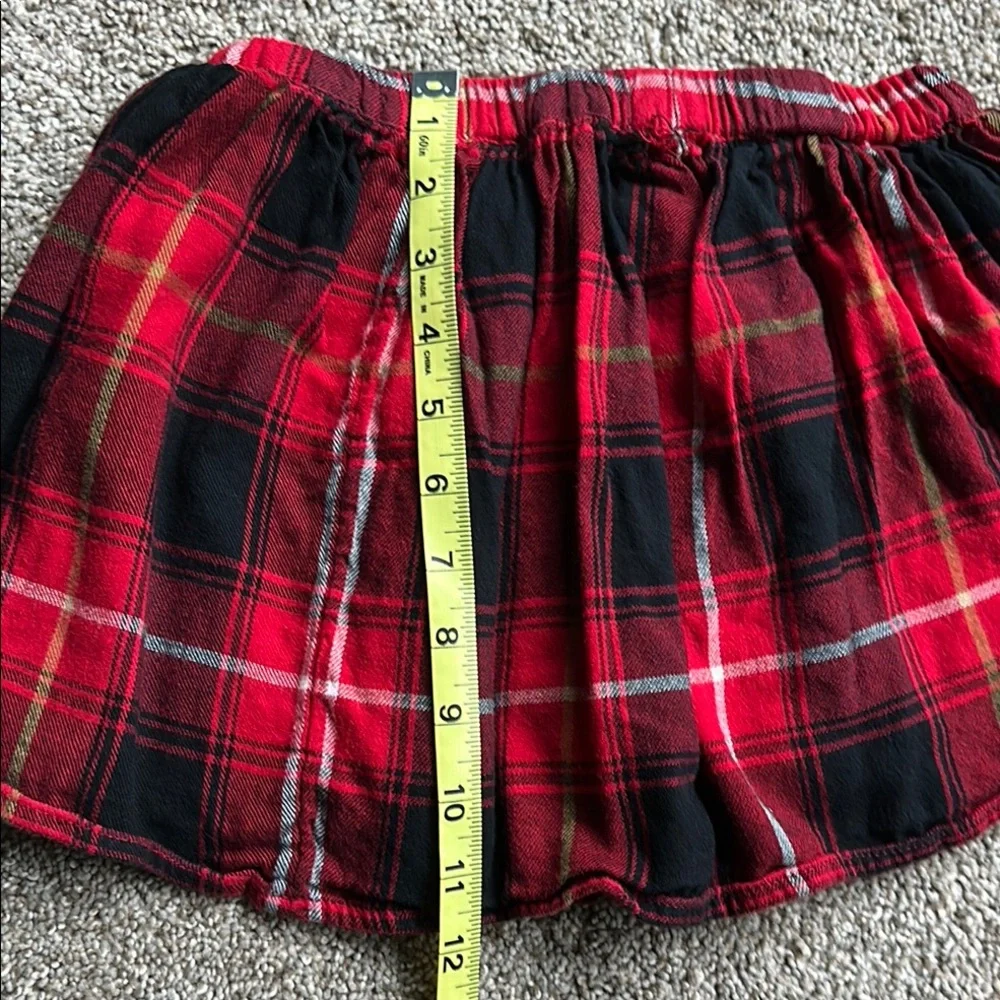 GAP Red and‎ Black Plaid Kids Skirt